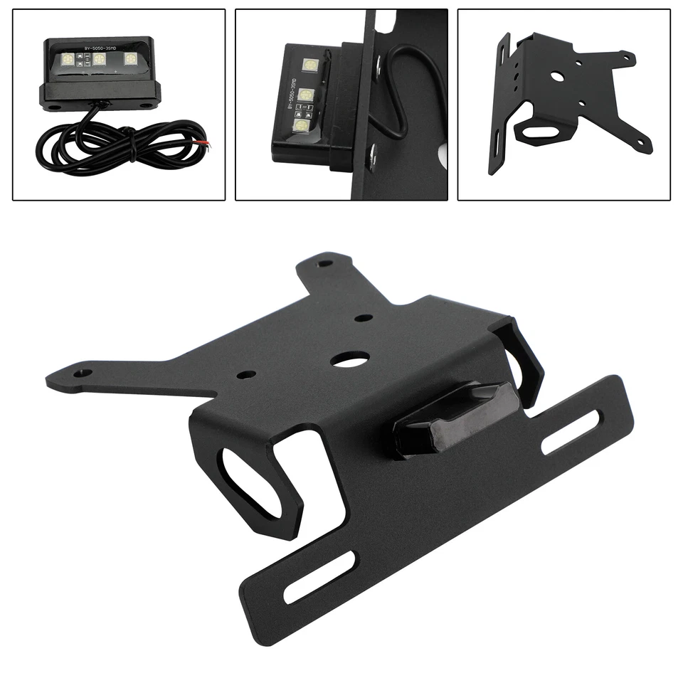 License Plate Holder Bracket fit for Suzuki SV650 ABS 2016~21 BLK A - Image 2 of 4