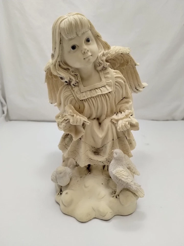 Estatua de ángel de la guarda para decorador de interiores o exteriores de colección 8" estaba fuera de colección Foto 2 de 4