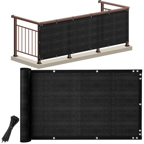 3' 4' 5' 6' tall Balcony Fence Windscreen Privacy Screen Shade Cover Garden Pool - Picture 14 of 18