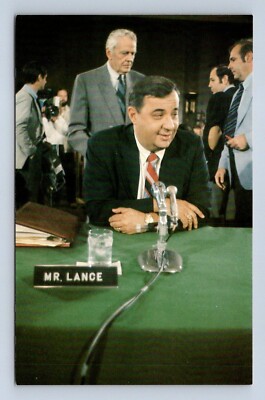 Mr. Bert Lance at Senate Hearing Postcard By Dennis Warren CL#22 Unposted