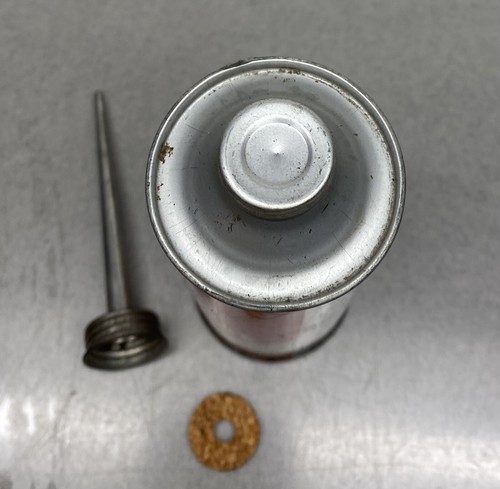 Vintage TEXACO Home Lubricant Oil Can - Long Spout Handy Oiler Tin Never Opened - Picture 3 of 10
