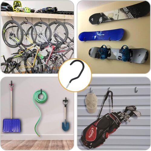6 Pack Bike Hooks for Garage Wall Heavy Bicycle Hangers for Hanging Wall Mount - Picture 5 of 7