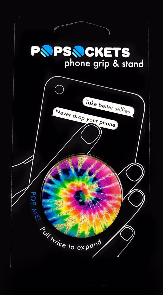 Popsockets Tie Dye Rainbow Spiral Neon Colors PopSocket Pop Socket