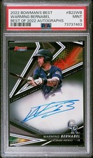 WARMING BERNABEL 2022 BOWMAN’S BEST BEST OF 2022 AUTO PSA GEM MINT 10