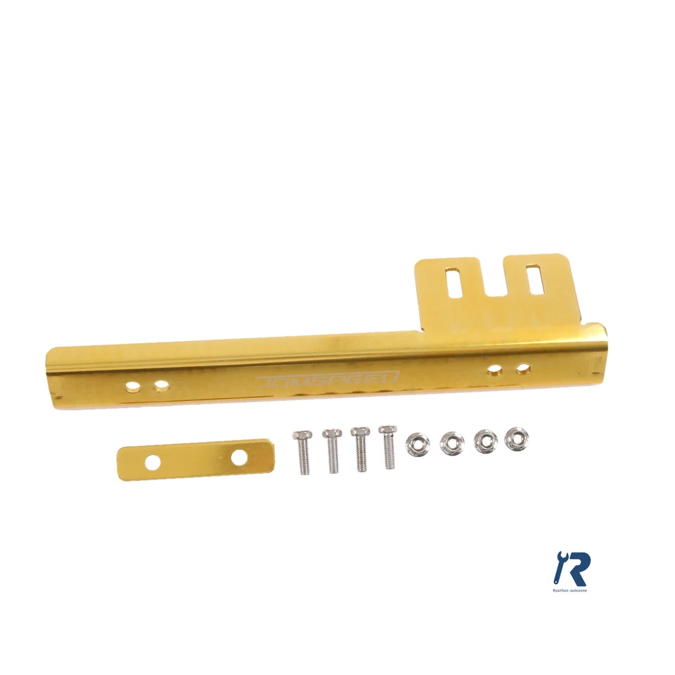 NEW Universal Front Bumper License Plate Relocator Bracket Holder Bar Gold - Image 3 of 4