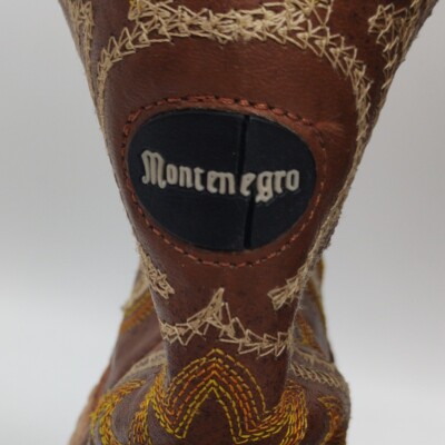 Vintage Montenegro Crocodile Leather Cowboy Western Boots  display picture 3