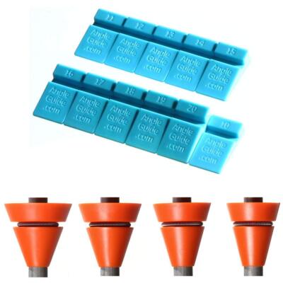 Az4 Angle Guides Combo Blue For Sharpening Stones Orange For Rods