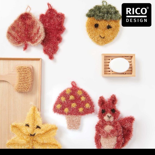 Rico Design 50 g Creative Bubble Schwammgarn Wolle Stricken Häkeln 57 Farben - Picture 12 of 226