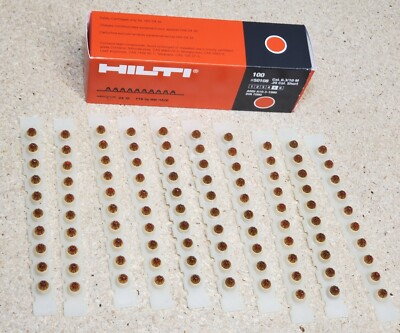 #ad HILTI 6.3 10M powder cartridges .25 cal red 50108 10 strips 100 shots $56.95