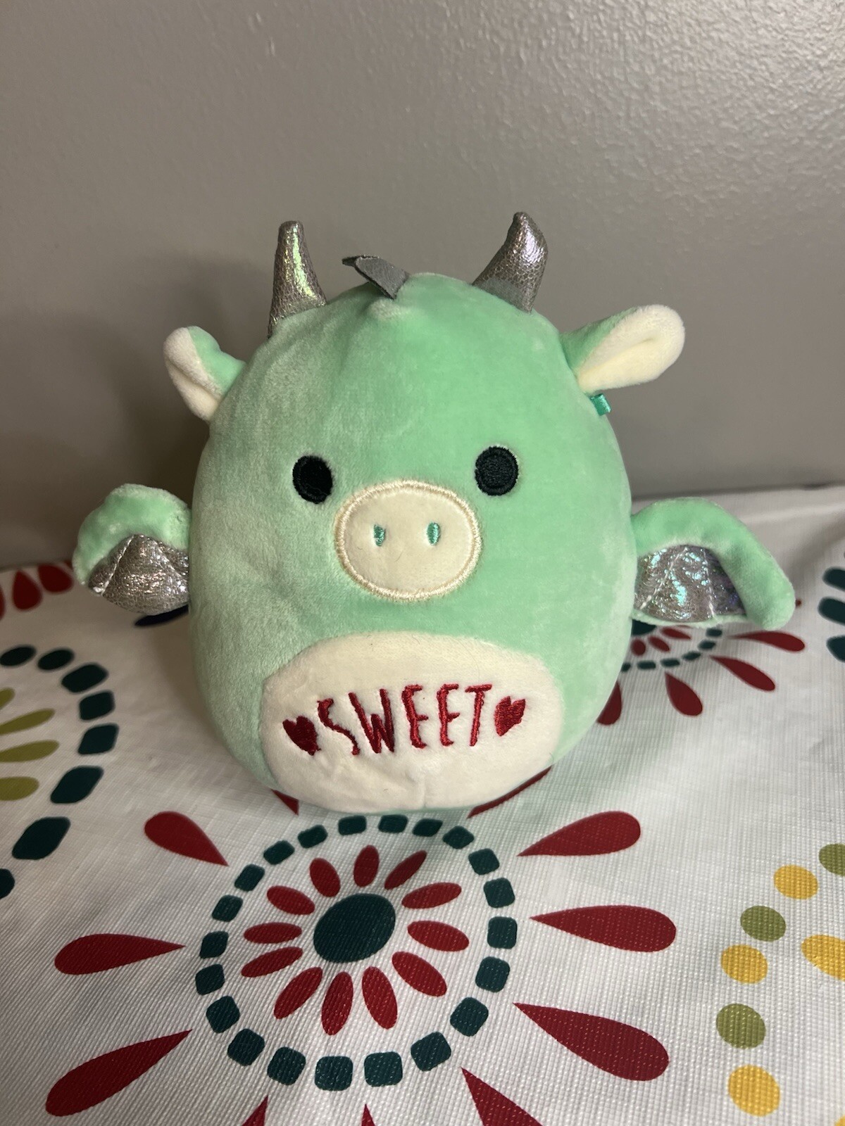 Squishmallow Drew The Dragon Cute Valentine Plush 2019 Edition