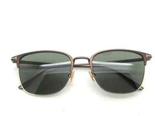 Tom Ford Liv TF851 49N Brown Metal Square Sunglasses Frame 52-20-145