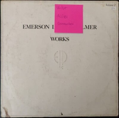 Emerson Lake & Palmer Works Volume 2 Vinyl Record VG/G+ 25553XOT 1977 1st Press