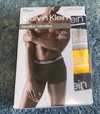 New Calvin Klein Men's 4pk Of Low Rise Trunks. Microfiber Sz X-large NP2446O