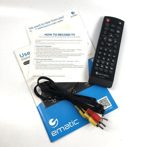 Digital Converter Box with DVR Recorder and LED Display Ematic AT103C - Picture 7 of 13