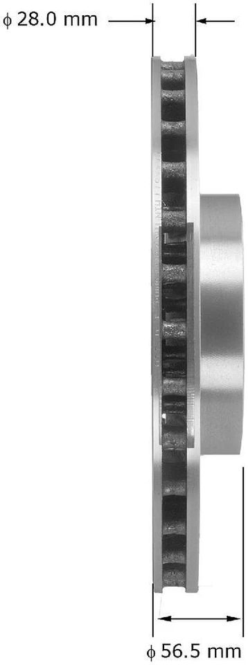 盘式制动转子适用于 2010 - 2013 现代 Genesis Coupe BENDIX — 第 3/3 张图片