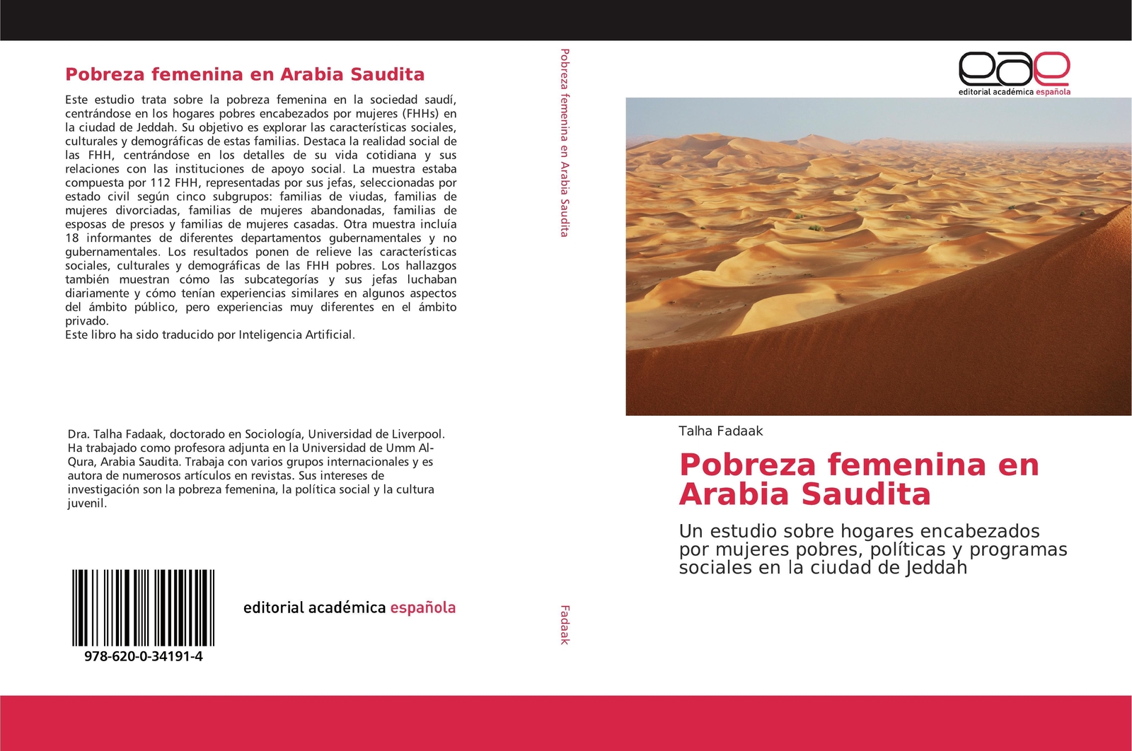 Talha Fadaak | Pobreza Femenina En Arabia Saudita | Taschenbuch |