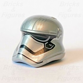 LEGO&reg; Star Wars Captain Phasma Helmet First Order Minifigure Part Rounded 75103