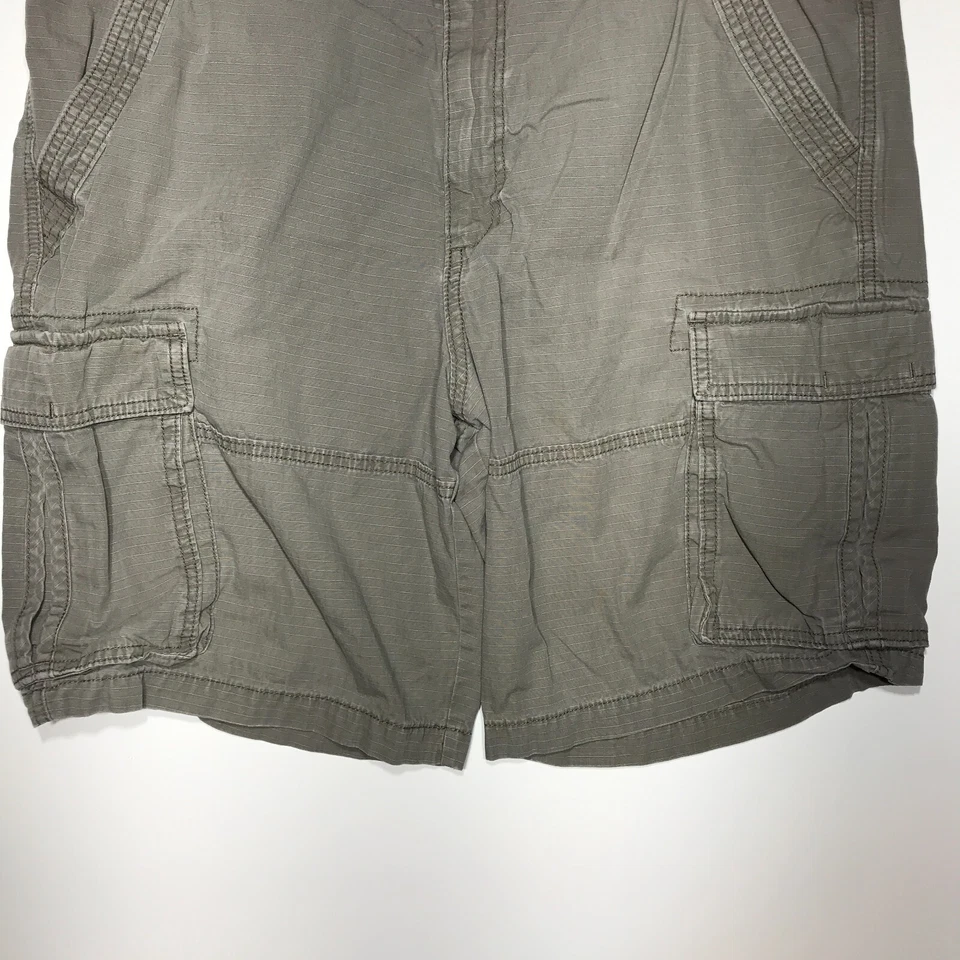 Pantalones Cortos Old Navy Para Hombre Talla 38 Marrón Cuadros Sutiles Carga Exterior 10 Pulgadas de Largo Foto 4 de 4