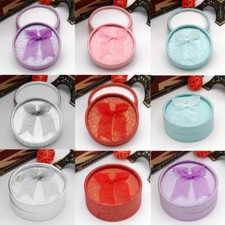 Round Earring Rings Gift Box Jewelry Packaging Container Props Velvet Gorgeous  
