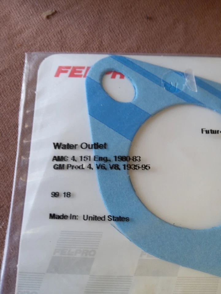 Прокладка выпускного отверстия охлаждающей жидкости двигателя Fel-Pro 35062 Gm, 4 V6 V8 1935-95 лот из 2 - Изображение 4 из 4