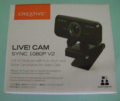 NEW CREATIVE LIVE CAM SYNC 1080P V2 WEBCAM FULL HD.