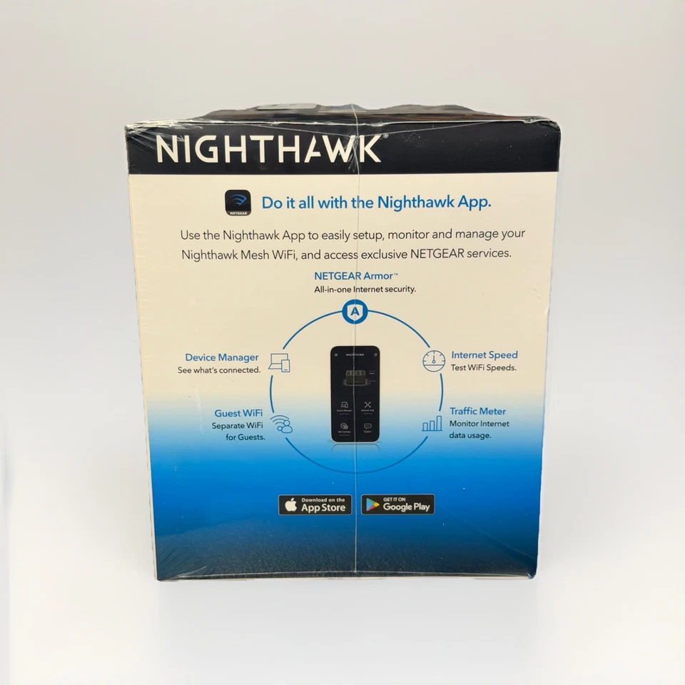 NEW & SEALED NETGEAR Whole Home Nighthawk Mesh Wifi 6 System Router AX3000 MK72 - Image 4 of 4