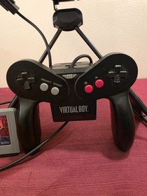 Nintendo Virtual Boy Console- Tested & Working! w/ Stand, Controller+ Red Alarm 