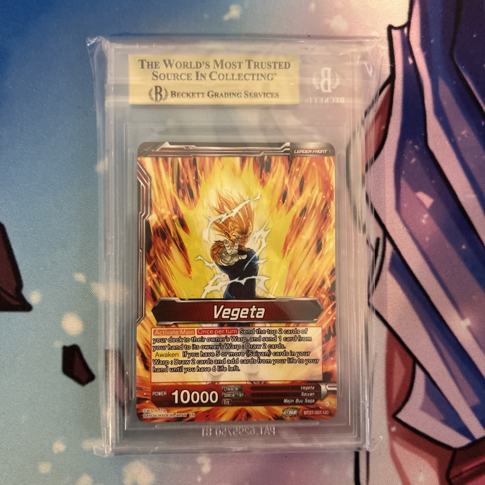 Dragon Ball Super SSB Vegeta, Saiyan Pride Bt27-001 SLR BGS 10 view 2