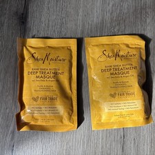 Lot Of Two SHEA MOISTURE RAW SHEA BUTTER DEEP TREATMENT MASQUE 2OZ