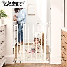 Easy Step Extra Tall Walk Thru Baby Safety Gate, Fits Openings 29-36.5 Inches