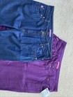 Woman Within Casual Denim Jeans Womens Sz 14T 14 Tall Purple Blue 35x35 New 2pr