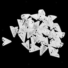 50 Pieces Beads End Cap with Flower Shape Cover to Beads
