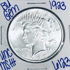 1923 BU UNCIRCULATED SILVER PEACE DOLLAR AUTHENTIC U.S. MINT FREE SHIPPING 6123