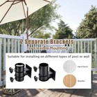 LAGarden Patio Umbrella Flat Mount Bracket for Deck Railing Balcony Courtyard — photo 8