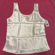 New Maidenform Cami Ivory Tank Satin Size S