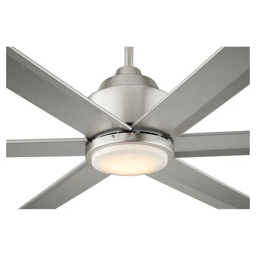 Satin Nickel 80"Ceiling Fan from the Titus Collection - Picture 6 of 6