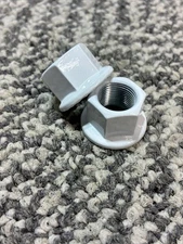 Bmx Axle Nuts 26 TPI for 14mm Axles White Mid School Bmx Set of 4