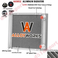 Universal 2 Core Radiator For Chevy Sbc 350 Performance Double Pass 22x 19
