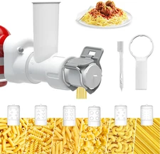 Pasta Maker Attachment for Kitchen aid Stand Mixers with 6 Interchangeable Di...