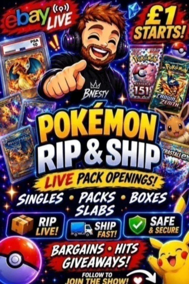 🔥 Pokémon & Lorcana Cards | £1 Starts | Rip n ship 🔥