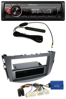 Pioneer MP3 DAB 1DIN AUX USB Autoradio für Toyota RAV-4 (11-13) - 28 Pin - Bild 1 von 4