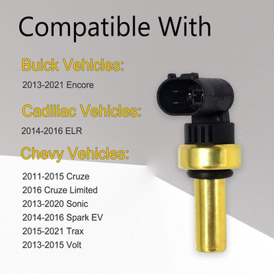 Engine Coolant Temperature Sensor, 55563530 55591401 SU13821 Water Temperatur...
