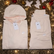 Nike Club Fleece Sweatsuit Men's Size XL Guava Ice Hoodie Joggers Gift Set NWT