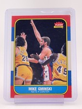 MIKE GMINSKI 1986-87 FLEER BASKETBALL #38 NEW JERSEY NETS Q6830