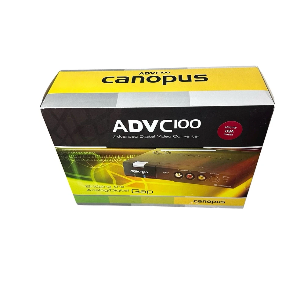 Canopus ADVC-100 Analog to Digital Video Converter New I Open Box For Inspection - Image 2 of 4