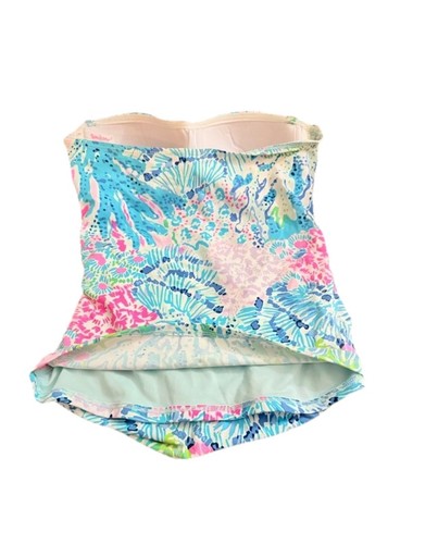 Lilly Pulitzer Flamenco Tankini Schwimmoberteil "Sink or Swim" Print Gr. 10 blau pink - Bild 5 von 11