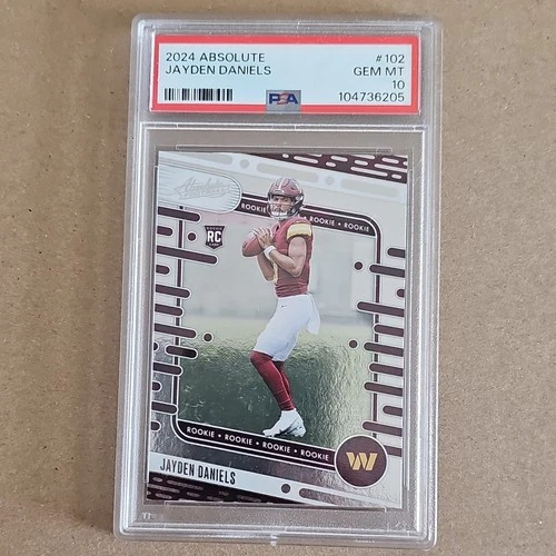 2024 Panini Absolute Jayden Daniels Rookie #102 PSA 10 Washington Commanders