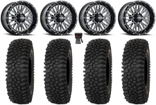 ITP Momentum 14" Wheels Milled 30" Roctane ST Tires Suzuki KingQuad