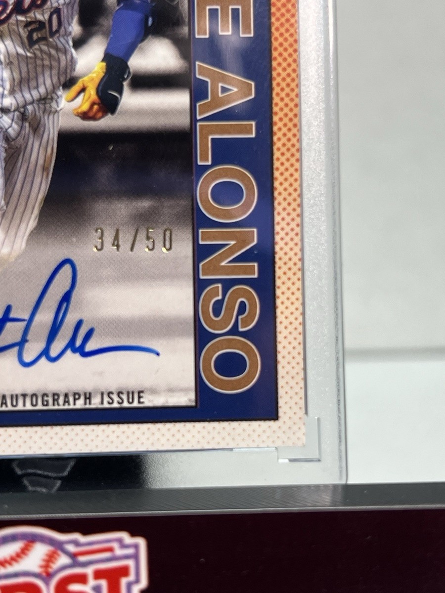 Pete Alonso 2025 Topps Series 2 Anniversary All-Star Auto