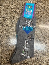 Vintage Looney Tunes Livin' Large 1994 Bugs Bunny Men  s socks NWT